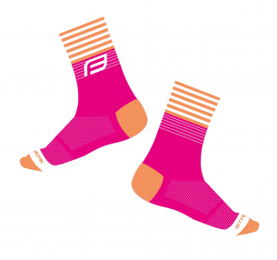 ponožky FORCE STREAK růžovo-oranžové