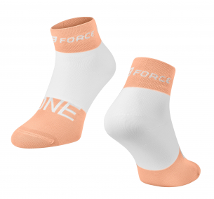 ponožky FORCE ONE oranžovo-bílé