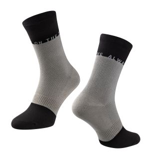 ponožky FORCE MOVE, šedo-černé L-XL/42-46