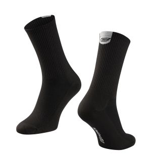 ponožky FORCE LONGER SLIM, černé L-XL/42-46