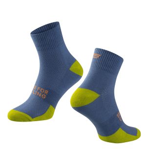 ponožky FORCE EDGE, modro-zelené L-XL/42-46