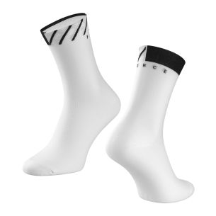 ponožky FORCE MARK, bílé L-XL/42-46
