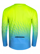 dres FORCE MTB ANGLE fluo-modrý S