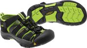 Keen NEWPORT H2 CHILDREN black/lime green US 8