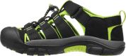 Keen NEWPORT H2 CHILDREN black/lime green US 8