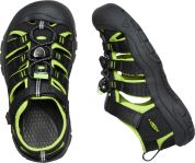 Keen NEWPORT H2 CHILDREN black/lime green US 8