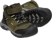 Keen RIDGE FLEX MID WP CHILDREN dark olive/dusky citron US 12