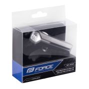 světlo přední FORCE FLUX 200LM USB, černé