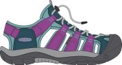 Keen NEWPORT BOUNDLESS CHILDREN legion blue/willowherb US 11