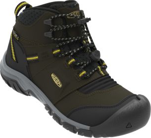 Keen RIDGE FLEX MID WP CHILDREN dark olive/dusky citron US 12