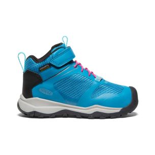 Keen WANDURO MID WP CHILDREN fjord blue/fuchsia purple US 10