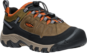 Keen TARGHEE IV LOW WP YOUTH dark olive/gold flame US 1